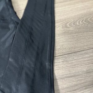 Spanx black faux leather leggings